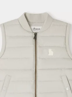 Bonpoint Doudoune Francisco Gris Clair |Child Coats And Outerwear