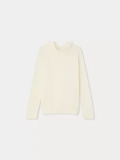 Bonpoint Drynji Sweater Milk White |Child Cardigans And Sweaters