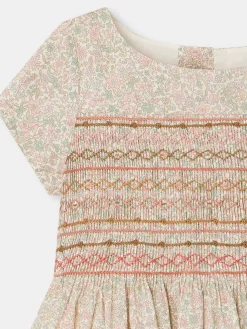 Bonpoint Duchesse Dress Pink Flowers |Child Dresses