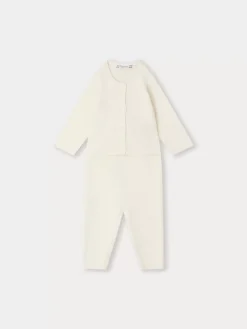 Bonpoint Ensemble Clarence Blanc Lait |Newborn & Baby Sets And Jumpsuits