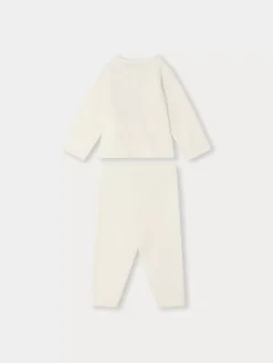 Bonpoint Ensemble Clarence Blanc Lait |Newborn & Baby Sets And Jumpsuits