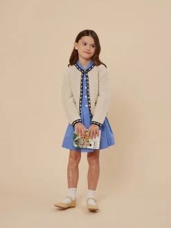 Bonpoint Fanette Cardigan Ecru |Child Cardigans And Sweaters