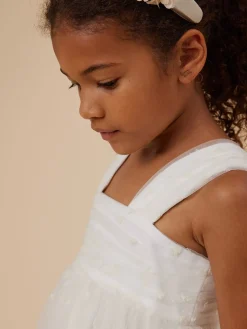 Bonpoint Fantasy Dress Milk White |Child Dresses