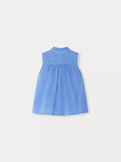 Bonpoint Fedra Blouse Intense Blue |Child Tops