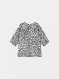 Bonpoint Felicie Smocked Dress Navy |Newborn & Baby Dresses