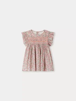 Bonpoint Fidji Blouse Coral |Child Tops