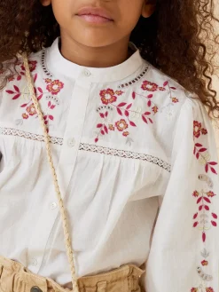 Bonpoint Fifi Blouse Ivory |Child Tops