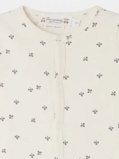 Bonpoint Finoli Romper Northern Blue |Newborn & Baby Onesies And Pajamas