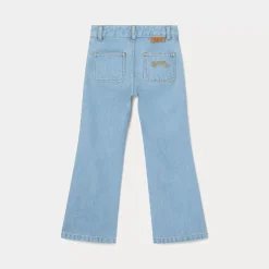 Bonpoint Flared Jeans For Girls Light Denim |Child Bottoms