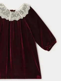 Bonpoint Flavili Dress Burgundy |Newborn & Baby Dresses