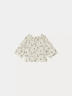 Bonpoint Florent Shirt Ecru Flowers |Newborn & Baby Tops