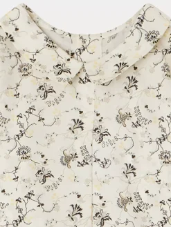 Bonpoint Florent Shirt Ecru Flowers |Newborn & Baby Tops