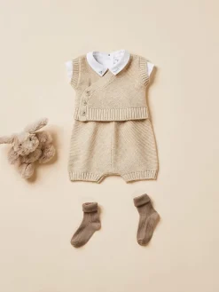 Bonpoint Foe Set Ecru |Newborn & Baby Sets And Jumpsuits