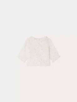 Bonpoint Ganiti Blouse Aqua Blue |Newborn & Baby Tops