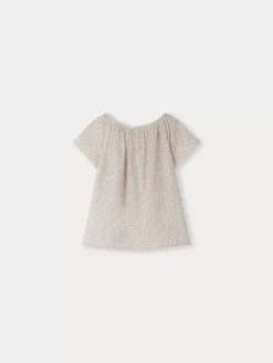 Bonpoint Grenade Smocked Blouse Pink |Child Tops