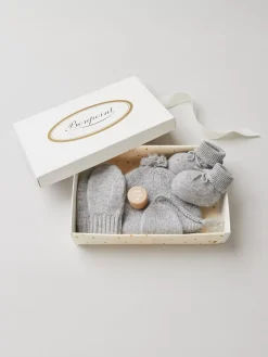 Bonpoint Heather Grey Accessory Set |Newborn & Baby Childcare
