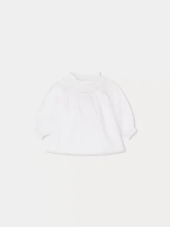 Bonpoint Jelexi Blouse Milk White |Newborn & Baby Tops