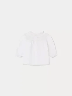 Bonpoint Jelexi Blouse Milk White |Newborn & Baby Tops