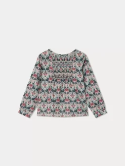 Bonpoint Juliette Blouse Fig |Child Tops