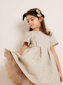 Bonpoint Lilibet Dress Lagoon |Child Dresses