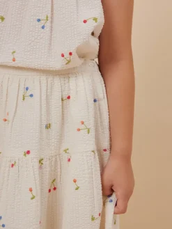 Bonpoint Lise Skirt Milk White |Child Skirts