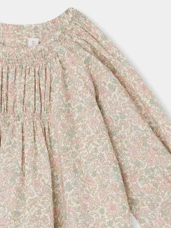 Bonpoint Luce Romper Pink Flowers |Newborn & Baby Pants, Bloomers, And Rompers