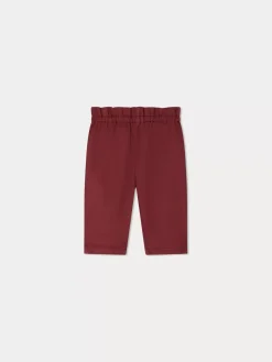 Bonpoint Luciole Pants Burgundy |Newborn & Baby Bloomers, Shorts, And Pants