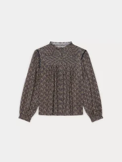 Bonpoint Madison Shirt Petrole Flowers |Women