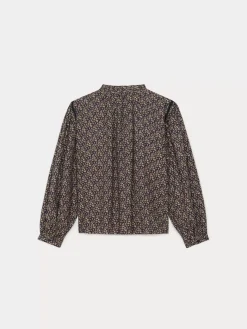 Bonpoint Madison Shirt Petrole Flowers |Women
