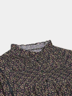 Bonpoint Madison Shirt Petrole Flowers |Women