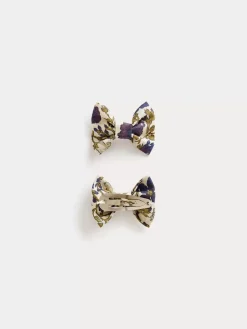 Bonpoint Miniclic Hair Clips Beige |Child Accessories