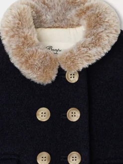 Bonpoint Moka Coat Navy |Newborn & Baby Outerwear