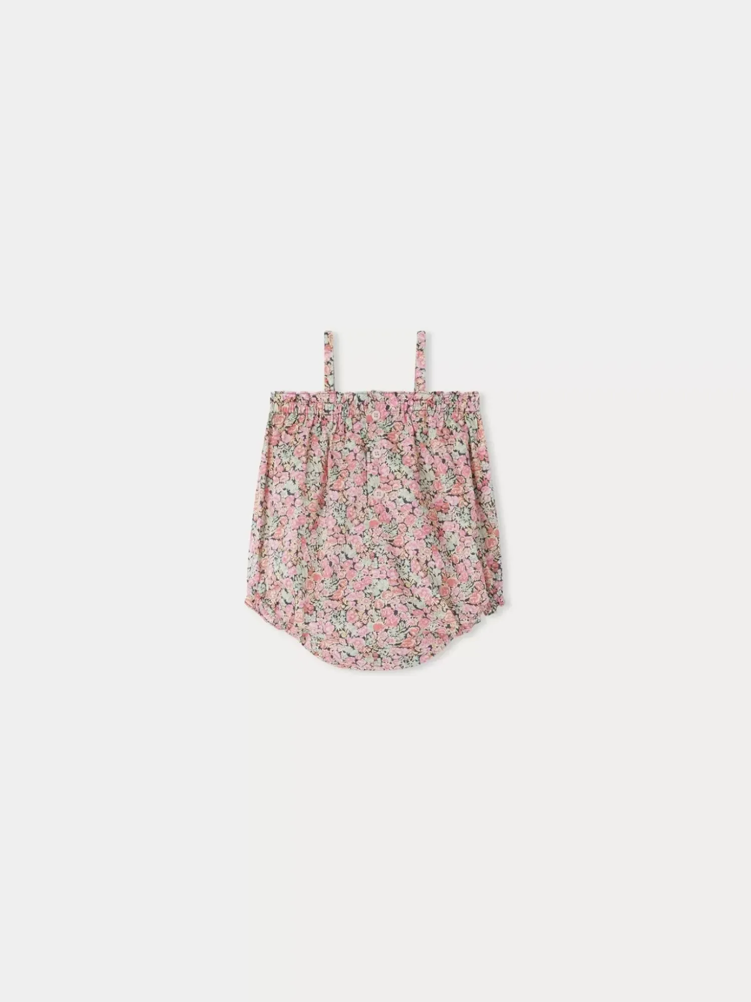 Bonpoint Nefle Romper Coral |Newborn & Baby Pants, Bloomers, And Rompers