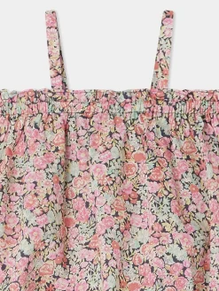 Bonpoint Nefle Romper Coral |Newborn & Baby Pants, Bloomers, And Rompers