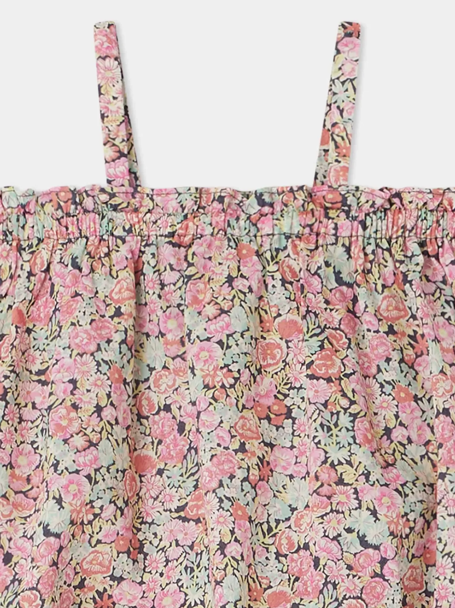 Bonpoint Nefle Romper Coral |Newborn & Baby Pants, Bloomers, And Rompers