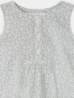 Bonpoint Nico Romper Sky Blue |Newborn & Baby Pants, Bloomers, And Rompers