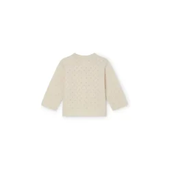 Bonpoint Openwork Cashmere Cardigan For Baby Natural |Newborn & Baby Sweaters And Cardigans
