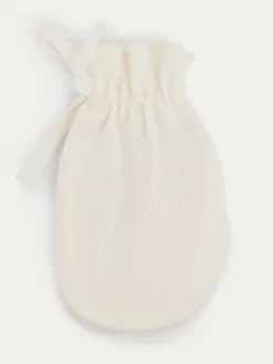 Bonpoint Organic Cotton Mittens Milk White |Newborn & Baby Socks And Accessories