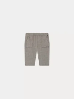 Bonpoint Pantalon Thursday Carreaux Marron |Newborn & Baby Bloomers, Shorts, And Pants
