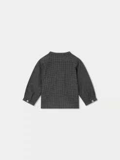 Bonpoint Polisson Shirt Medium Gray |Newborn & Baby Tops