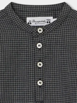 Bonpoint Polisson Shirt Medium Gray |Newborn & Baby Tops
