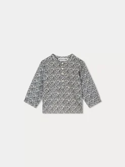 Bonpoint Polisson Shirt Navy |Newborn & Baby Tops