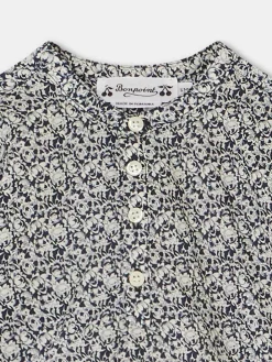 Bonpoint Polisson Shirt Navy |Newborn & Baby Tops