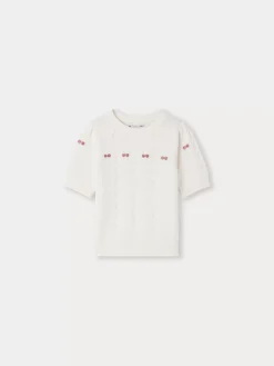 Bonpoint Pull Alphonza Blanc Lait |Child Cardigans And Sweaters