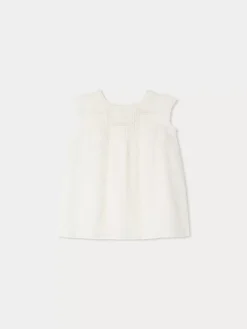 Bonpoint Robe Angeli Blanc Lait |Newborn & Baby Dresses
