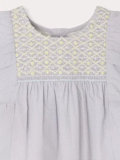 Bonpoint Robe Cadelili Gris Clair |Newborn & Baby Dresses