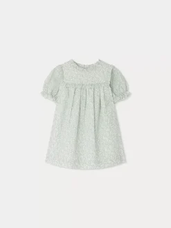 Bonpoint Robe Faiki Vert Intermediaire |Newborn & Baby Dresses