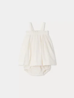 Bonpoint Robe Flossie Ecru |Newborn & Baby Dresses