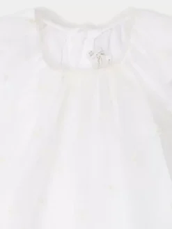 Bonpoint Robe Nuage Blanc Lait |Newborn & Baby Dresses