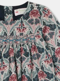 Bonpoint Robe Smockee Felicie Fleur Figue |Newborn & Baby Dresses